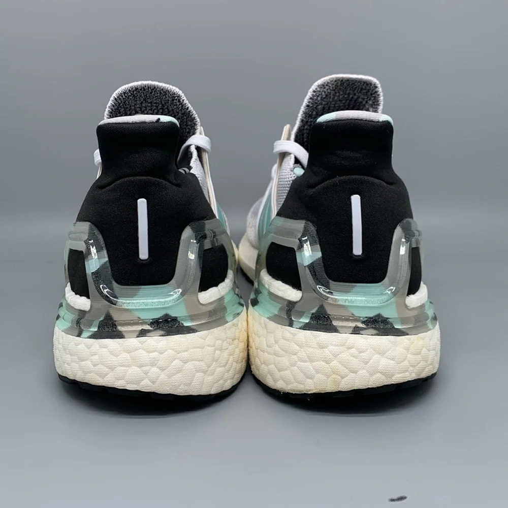 Adidas UltraBoost 20 Blue Camo Running Shoes‎ FV8323 Men’s Sz 10